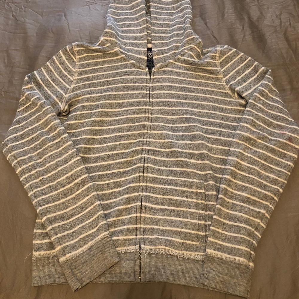 Stripe Zip-Up Hoodie